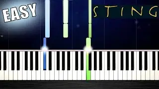 Sting - Shape Of My Heart - EASY Piano Tutorial by PlutaX