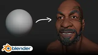 Sculpting Mike Tyson | Blender | [speed art] #9