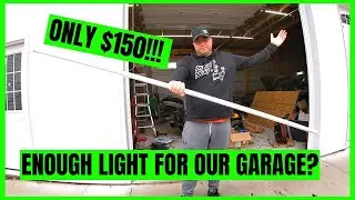 Will $150 Amazon LED Lights Be Enough to Light a 900 Square Foot Garage? #garagelighting
