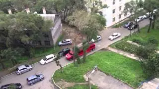 Свадебный кортеж во Воадивостоке.