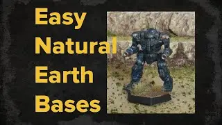 How to Paint Natural Earth Bases | Battletech Basing Terrain Tutorial