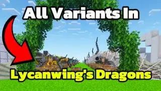 All Lycanwing's Dragons Variants (Isle Of Berk Texture and Data Packs)