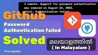 How to solve Github Password Authentication failed | 