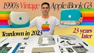 1990's Vintage Apple iBook G3 Laptop Teardown in 2023 after 23 Years