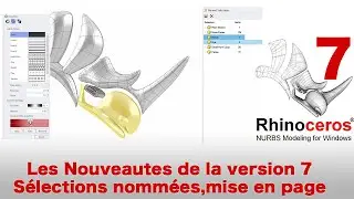 Rhino 7 la selection nommée et les hachure dégagées