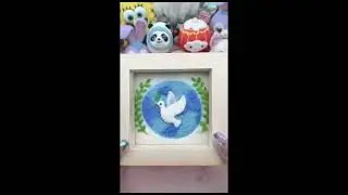 Felt peace dove DIY tutorial