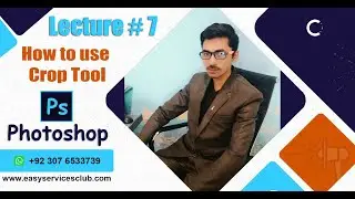 How to use Crop Tool and Resize image in Adobe Photoshop CC Lecture #7