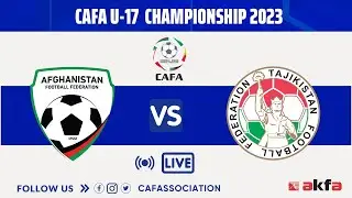 AFGHANISTAN vs TAJIKISTAN  | MD2| CAFA U17 Championship 2023