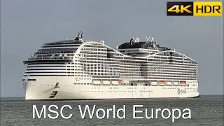 MSC World Europa cruise ship tour. 4K