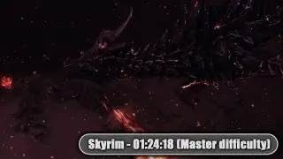 Skyrim: Single-segment speedrun (Master difficulty) 1:24:18