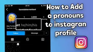 HOW TO ADD A PRONOUNS TO YOUR INSTAGRAM PROFILE | 2021 METHOD