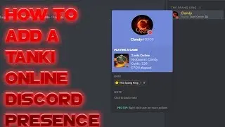 How to add a Tanki Online discord presence!!!