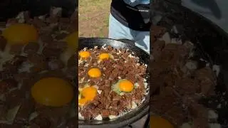 Яичница по ДЕРЕВЕНСКИ ! Рецепт с черным хлебом