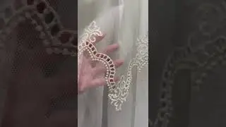Грек-сетка с вышивкой 880 руб/м Доставка по РФ #тюль  #шторы #шторыдлядома #shortvideo #валдберис