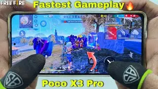 Poco x3 pro free fire gameplay test 2 finger handcam m1887 onetap headshot 120Hz display smoothaf