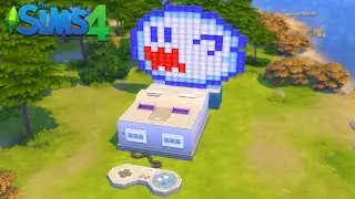 The Sims 4- 8-Bit Boo and Super Nintendo| Speed Build