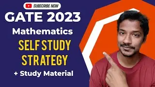 GATE 2023 Mathematics Strategy || Study Material