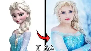FROZEN Characters in Real Life #elsa #anna