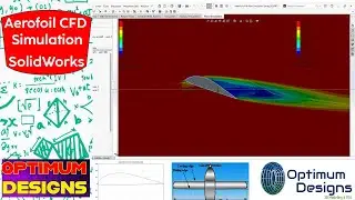 SolidWorks Tutorial ~ How simulate AeroFoil with various angle of attack #solidworks #drawing #tips