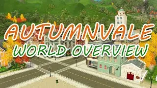 COZY AUTUMN TOWN! Autumnvale The Sims 3 World Overview