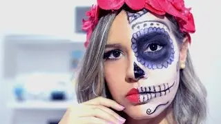 Caveira Mexicana/Sugar Skull - Halloween Makeup Tutorial