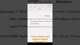 Yazarı olmayan web sayfalarını kaynak göstermek 🤔 #apastili