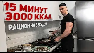 HOW TO PREPARE A DAY'S MEAL IN 15 MINUTES (3,000 CALORIES)