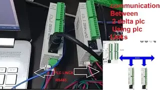 PLC-Link (PLC to PLC) Communication between two delta plc master slave in Hindi