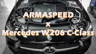 Mercedes-Benz W206 C-Class C300 intake system (sound clip) - ARMASPEED