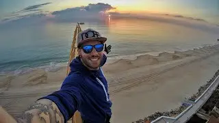 ESCALO una GRUA en MATALASCAÑAS para ver una PUESTA DE SOL 🇪🇸