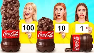 100 Layers of Chocolate Challenge | Smart Gadgets vs Hacks by Choco DO
