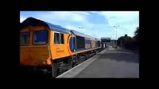 66766 GBRF Train At Parson Street Station 8.8.16