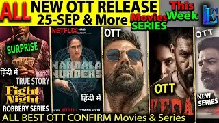 NEW SURPRISE OTT Release 25 SEP & More Hindi Movies Web-Series MandalaMurders, Vedaa, Sarfira