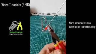 Stainless Steel Wire Handmade Snap Clips Hook Key Chain Video Teaching DIY #shorts（4-6/16）