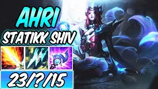 STATIKK SHIV AHRI MID FULL BURST - Snow Moon Ahri Gameplay | New Build & Runes | League of Legends