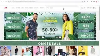 Myntra ecommerce clone app using html and css 😍 | Myntra ecommerce app | ecommerce website