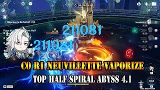 TOP HALF SPIRAL ABYSS 4.1 - C0 R1 NEUVILLETTE HYPERCARRY VAPE