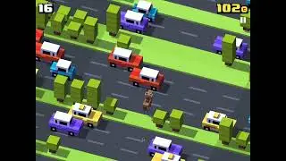Playing Crossy Road For Halloween