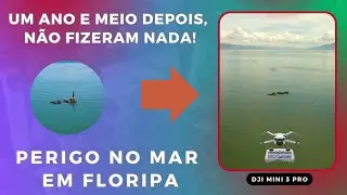 Voltei com drone na coluna no meio do mar - NÃO FIZERAM NADA! CONTINUA O PERIGO NO MAR EM FLORIPA!