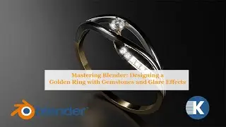 Mastering Blender: Designing a Golden Ring with Gemstones and Glare Effects