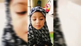 CUTIE MANHA(2 yrs) RECITING SURAH AL-IKHLAS.