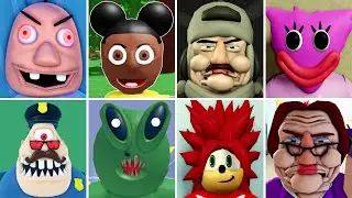 EPIC OBBIES ESCAPE RUN IN ROBLOX (Amanda Obby, Daycare Baby, Ben Janitor, Alien's Cop, More)
