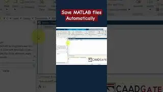 How to automatically save MATLAB program files #matlab #matlabprogramming #matlabtutorials
