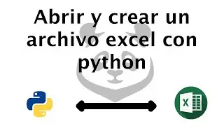 Leer y crear archivos excel en python (Tutorial pandas)