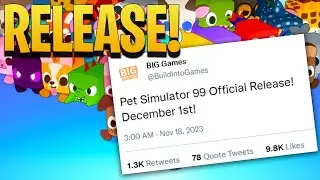 Pet Simulator 99 OFFICIAL RELEASE! - Leaked Early!