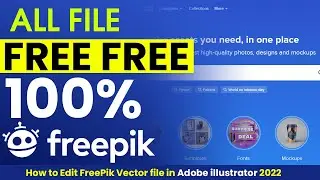 how to edit freepik file | freepik logo  | freepik vector  | freepik premium | canva flyer design