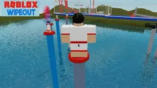 Playing Roblox Wipeout