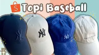 UNBOXING TOPI BASEBALL || SHOPEE HAUL TOPI BASEBALL