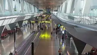 TRAIN INSIDE HAMAD INTERNATIONAL AIRPORT