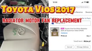 TOYOTA VIOS Radiator motor fan replacement